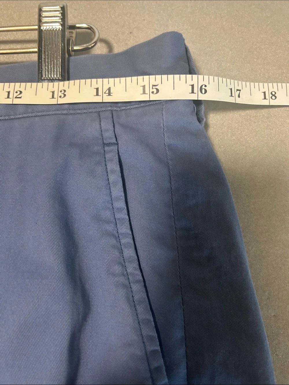 Polo by Ralph Lauren Light Blue Flat-Front Chino Shorts
